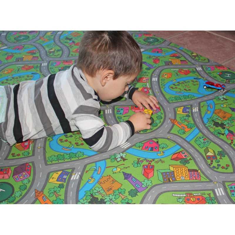 Tapis de jeux de voiture pour enfant motif montagne – RueDuTapis